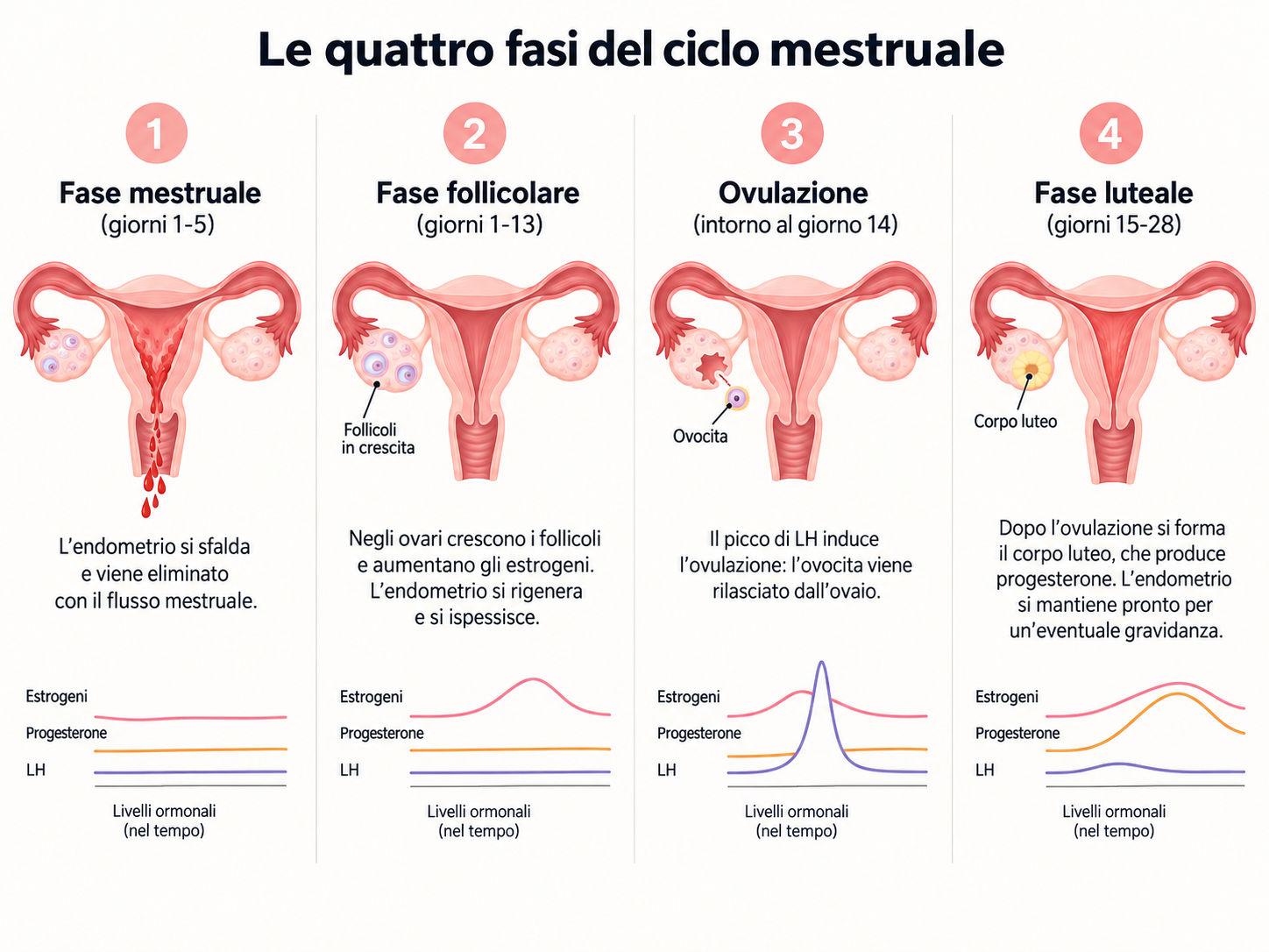 Le quattro fasi del ciclo