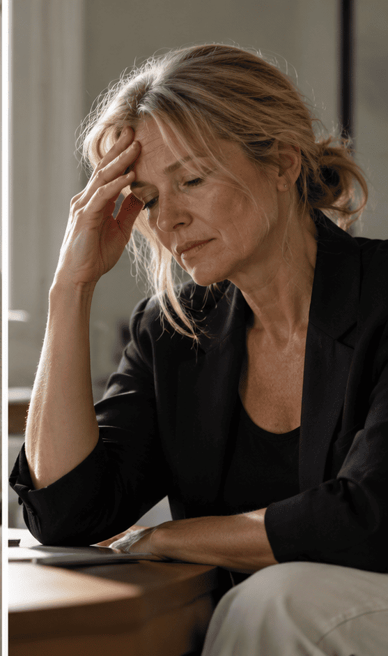 Donna adulta nella fase dei cambiamenti del ciclo